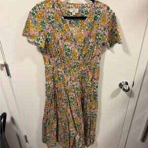 J Crew Liberty Floral Faux Wrap Dress